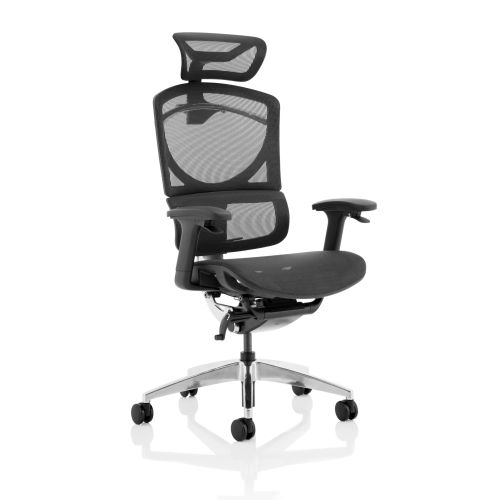Trexus Ergo Click Plus Mesh Headrest Black Ref PO000063
