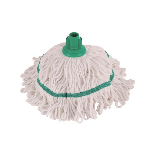 Robert Scott & Sons Hygiemix T1 Socket Cotton & Synthetic Colour-coded Mop 250g Green Ref MHH250G
