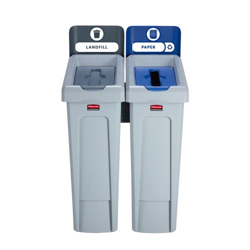 Slim Jim Recycling Station 2 Stream 609x546x1022mm Ref 2057610