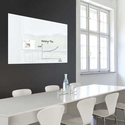 Sigel Magnetic Tempered Glass Whiteboard Artverum 1200x900 Super
