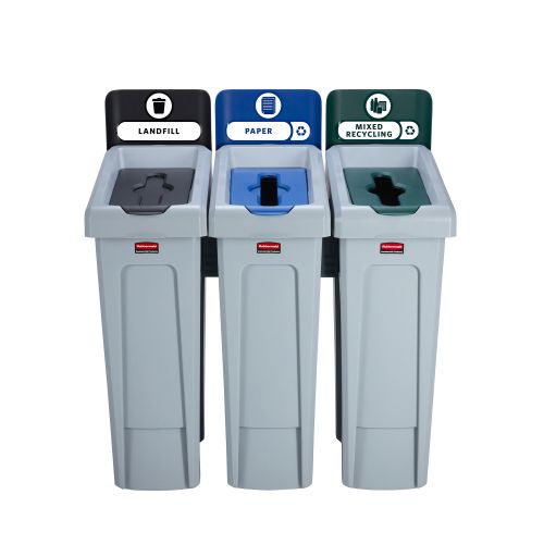 Slim Jim Recycling Station 3 Stream 914x546x1022mm Ref 2057606