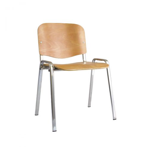 Trexus Wooden Stacking Chair Beech 470x420x450mm Ref BR000066