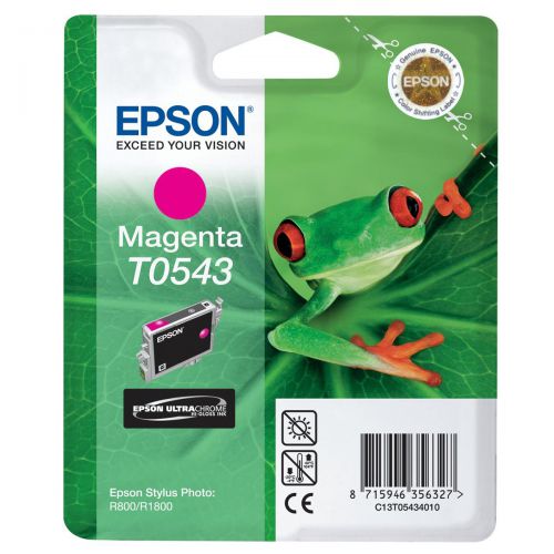 Epson T0543 Inkjet Cartridge Frog Page Life 400pp 13ml Magenta Ref C13T05434010