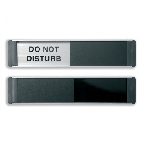 Stewart Superior Do Not Disturb Sliding Door Plate Panel Aluminium