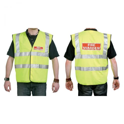 Fire Warden Vest High Visibility Yellow Vest Extra Large Ref WG30106