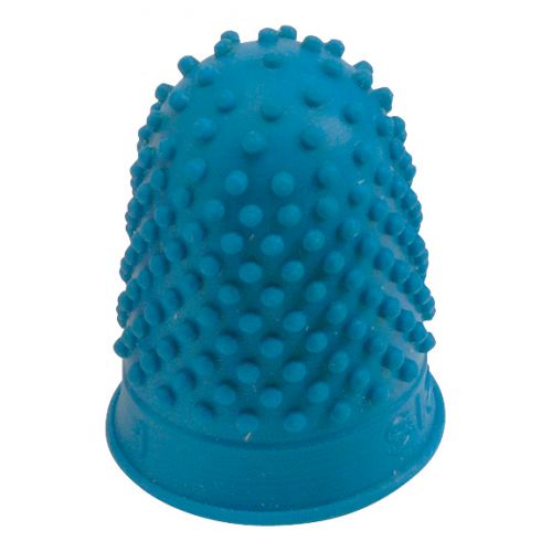 Q-Connect Blue Rubber Thimblettes Size 1 Pack of 12 KF21509