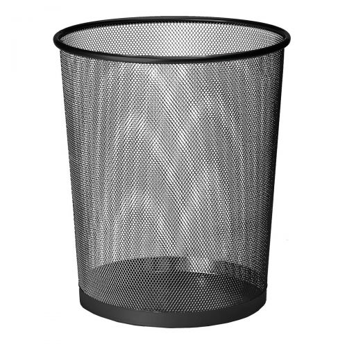 5 Star Office Mesh Waste Bin Lightweight Sturdy Scratch Resistant 15-20 Litres DxH 305x345mm Black