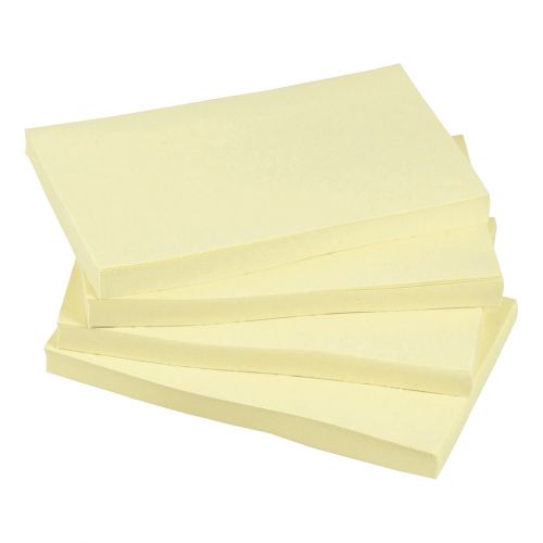 Super Saver Yellow Sticky Notes 76x127mm 100 Sheets per Pad