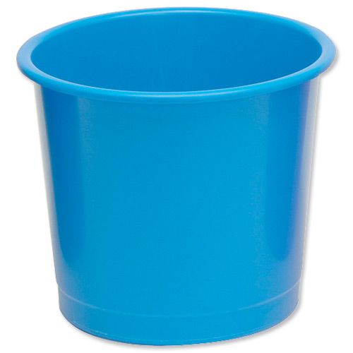 5 Star Plastic Waste Bin Blue