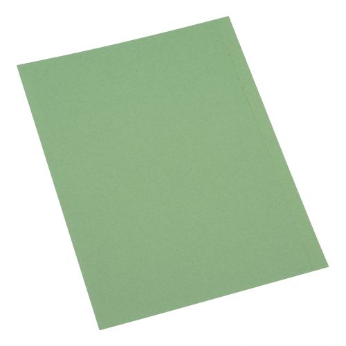 5 Star Office Square Cut Folder 250gsm Mediumweight A4 Green 394321 [Pack 100]