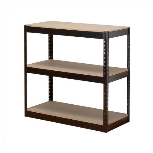 Influx Storage Shelving Unit Heavy-duty Boltless 3 Shelves Capacity 3x 150kg W950xD450xH940mm Black