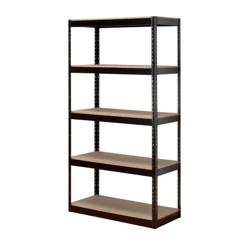 Trexus Storage Shelving Unit Heavy-duty Boltless 5 Shelves Capacity 150kg Black Ref SP414581