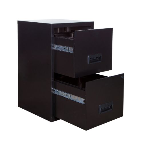 Filing Cabinet Steel 2 Drawer A4 400x400x660mm Ref 95010