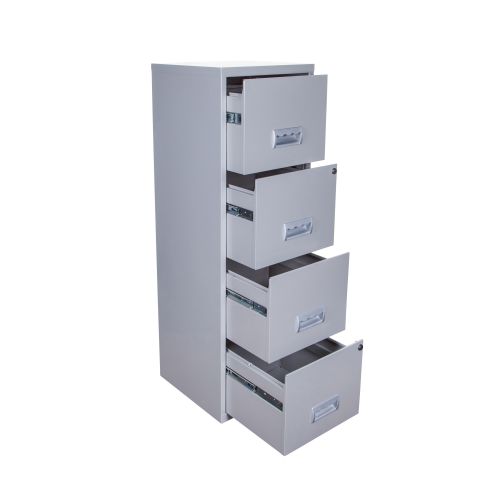 Pierre Henry Filing Cabinet Steel 4 Drawer A4 400x400x1250mm