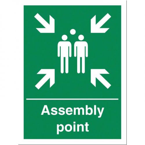 Stewart Superior Fire Assembly Point Sign W400xH600mm PVC Ref KS009PVC