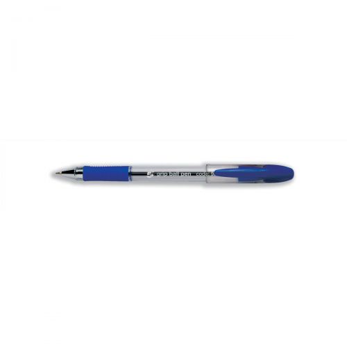 5 Star Elite Rubber Grip Ball Pen 1.0mm Tip 0.5mm Line Blue Pack 12