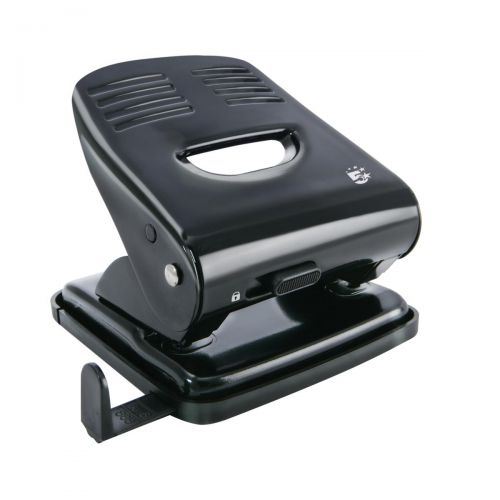 5 Star 2Hole 30Sheet Punch Metal Black