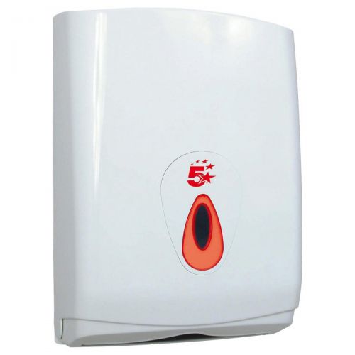 5 Star Facilities Hand Towel Dispenser Large W290xD145xH425mm Plastic White