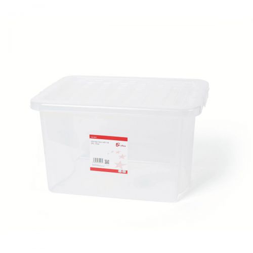 5 Star Storage Box 24L Clear