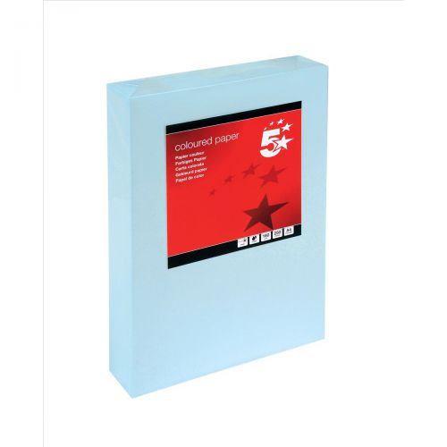 5 Star Tinted Card A4 160g L/Blue Pk250