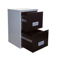 Filing Cabinet Steel 2 Drawer A4 400x400x660mm Ref 95010