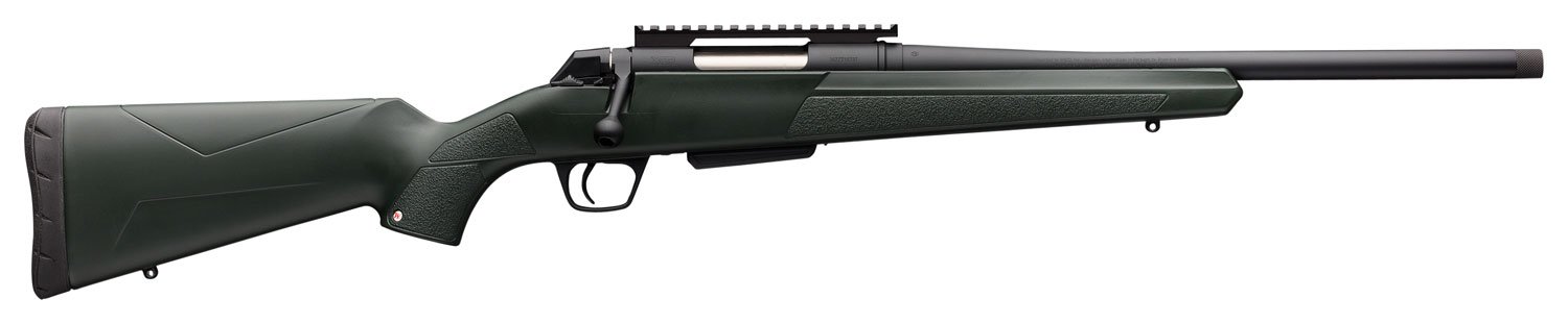 Winchester Repeating Arms 535757289 XPR Stealth 6.5 Creedmoor Caliber with 3+1 Cap, 16.50” Thrd Brl Blk Perma-Cote Metal & Green Synth Stk RH (FS)