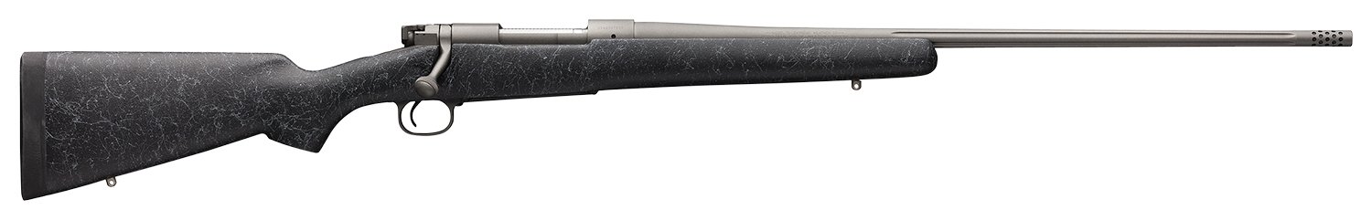 Winchester Guns 535238220 Model 70 Extreme 308 Win Caliber with 5+1 Cap, 22” Brl Tungsten Gray Cerak Metal & Textured Charcoal Gray Fixed Bell &