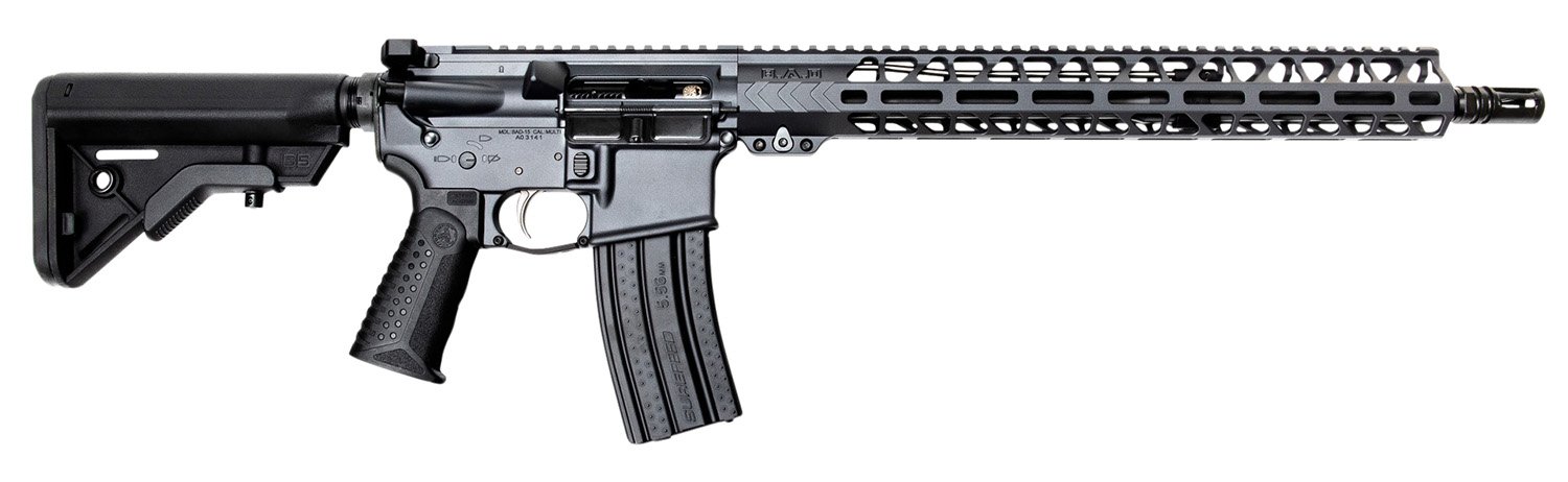 Battle Arms Development WORKHORSE 010 Workhorse Patrol 223 Wylde 16” 30+1 Battlearms Gray 6 Position B5 Bravo Adjustable Stock Black Polymer Grip
