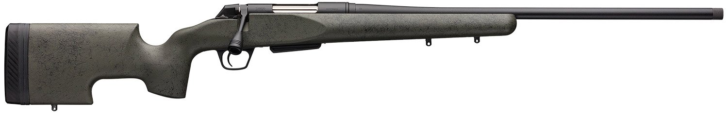 Winchester Guns 535732299 XPR SR 6.8 Western Caliber with 3+1 Cap, 24” Thrd Brl Blk Perma-Cote Metal & Blk Webbed Green Grayboe Renegade Long Range
