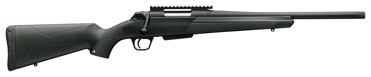 Winchester Repeating Arms 535757299 XPR Stealth 6.8 Western Caliber with 3+1 Cap, 16.50” Thrd Brl Blk Perma-Cote Metal & Green Synth Stk RH (FS)