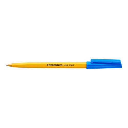 Staedtler Fine Point Stick Ball Pen Blue 430 F-3 [Box 10]
