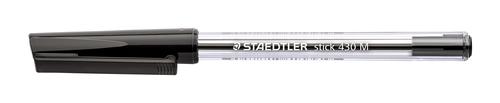Staedtler Stick 430 Ballpoint Pen Medium Black (Pack of 50) 430-M9 ST40740