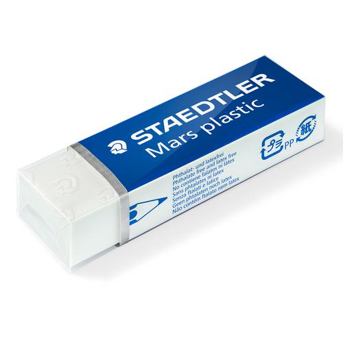Staedtler Mars Plastic Eraser Premium Quality Self-cleaning 55x23x12mm Code 52650 - 400-52601