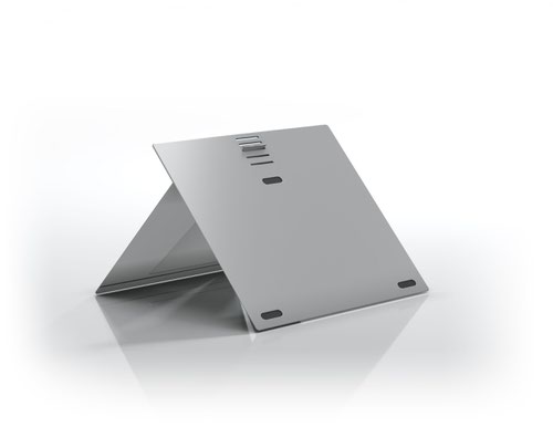 aero evo - Attachable Ultralight Laptop Stand - Natural Aluminium