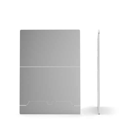 ETRA - Premium Ergonomic Laptop Stand with Pivotable Document Holder - Natural Aluminium - 144-10135