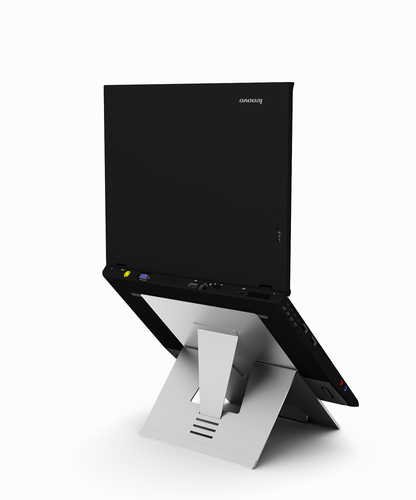 Ultra-portable Laptop Stand - Natural Aluminium Laptop / Monitor Risers ST101511
