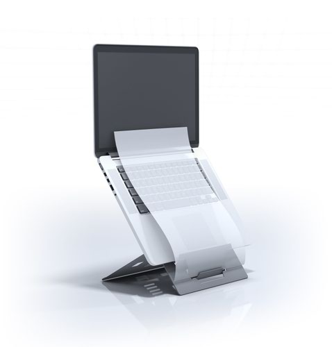 Oryx JR - Specialised Ergonomic Laptop / Tablet 2 in 1 Stand with in-line Document Holder for Children - Natural Aluminium