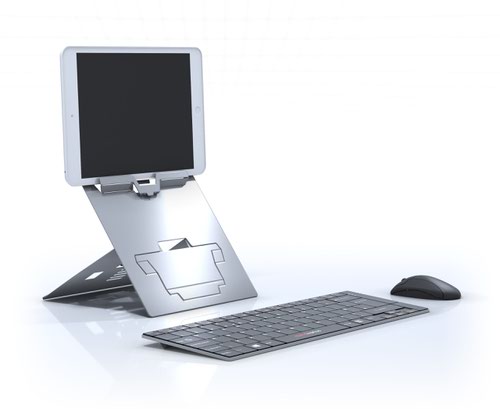 Hybrid Laptop and Tablet Stand for Children - Natural Aluminium Laptop / Monitor Risers ST10411JR