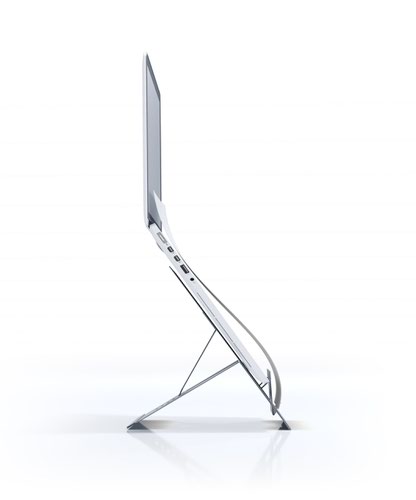 Hybrid Laptop and Tablet Stand for Children - Natural Aluminium