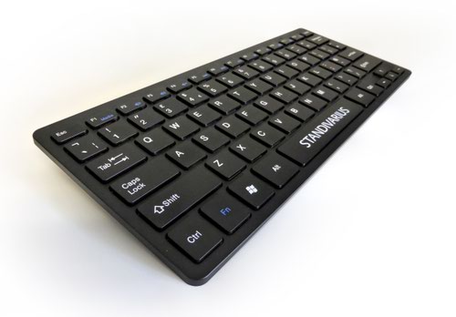 Bluetooth Portable Compact Keyboard, Scissors Structure Keys - Black
