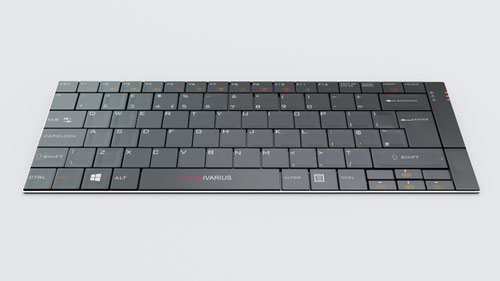 2.4 GHz Wireless Rechargeable Keyboard - Black Keyboards ST352321