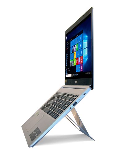 UNO - Attachable Ultralight Laptop Stand - Natural Aluminium
