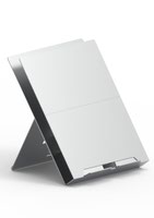 ETRA - Premium Ergonomic Laptop Stand with Pivotable Document Holder - Natural Aluminium