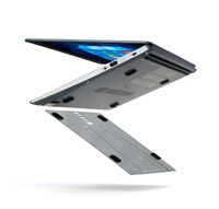 UNO - Attachable Ultralight Laptop Stand - Natural Aluminium