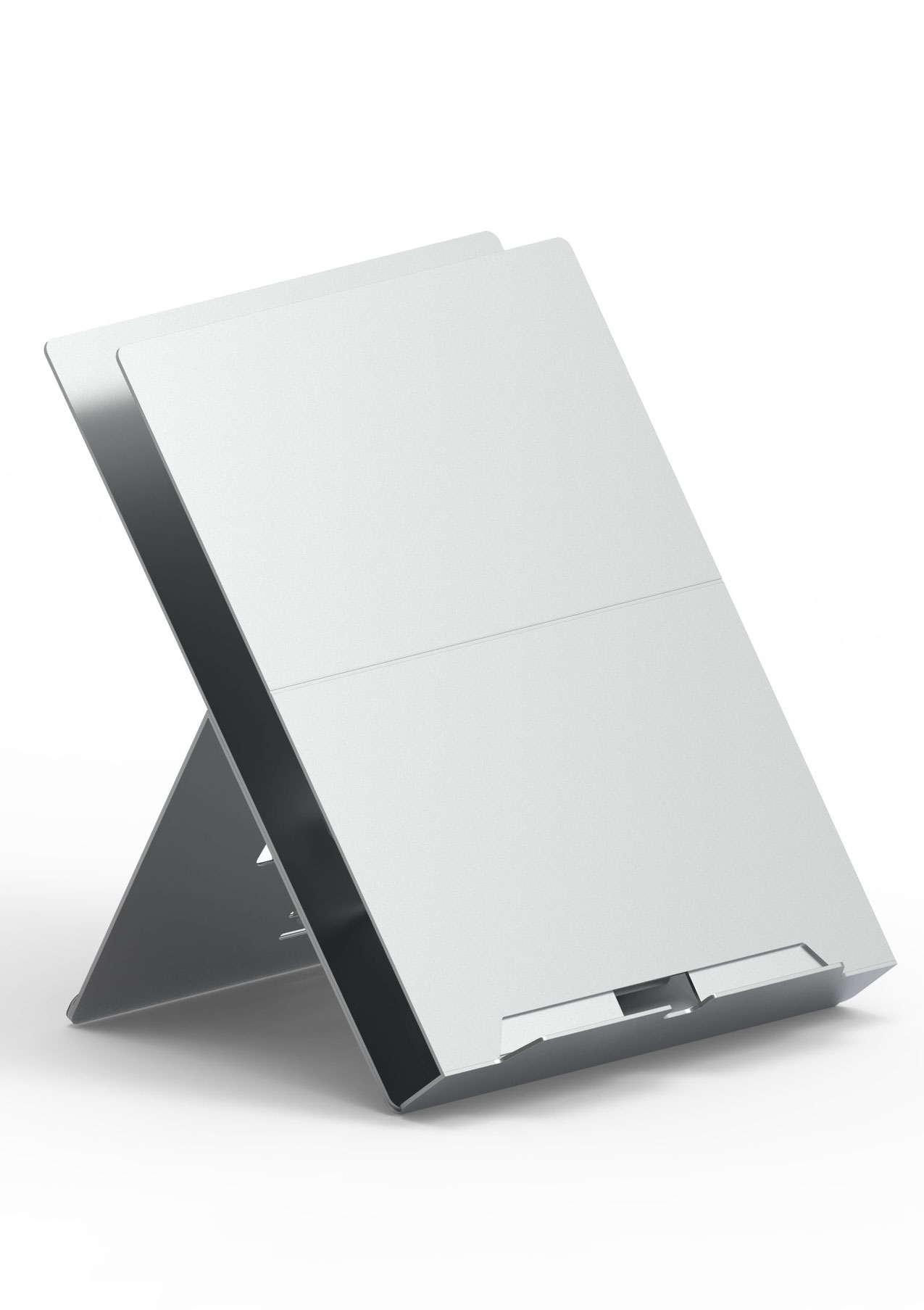 Etra Laptop stand/Pivot doc holder Aluminum Silver