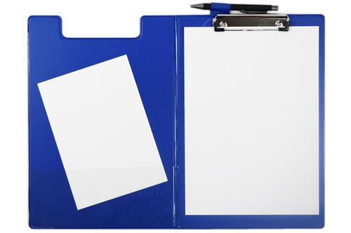 UP29364 | The Seco foldover clipboard A4 plus is a robust black PVC covered board which provides a smooth writing surface. Made from 80% recycled PVC film. Inner grey board fibre is made from responsibly sourced materials. Heavy duty aluminium clip holds up to 100 sheets of 80gsm paper. Suitable for foolscap and A4 paper. Ideal for schools, office and warehouses. Delivered in Eco-friendly packaging.