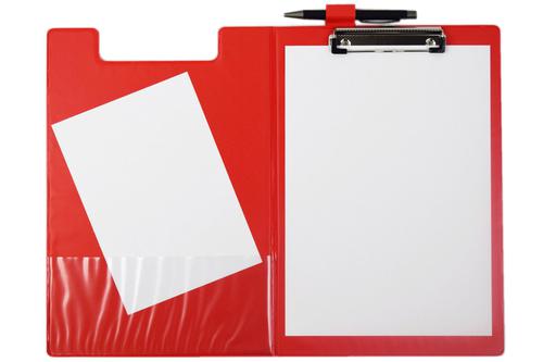 Seco Foldover Clipboard A4+ Red 570-PVC-RD