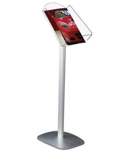 Seco Decorative A4 Brochure Stand Portrait Aluminium - DBSA4P 24877SS Buy online at Office 5Star or contact us Tel 01594 810081 for assistance