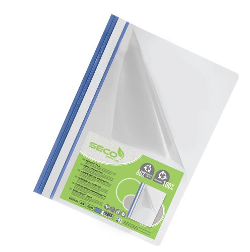 SECO A4 Project Files Blue (Pack of 10)