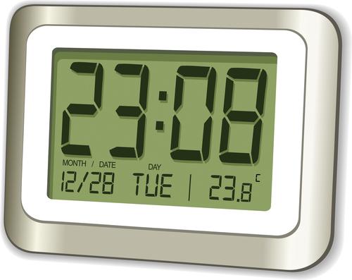 SECO Digital LCD Wall or Desk Clock